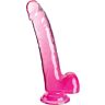 Dildo King Cock Clear 20.3 cm s přísavkou