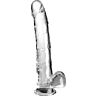 Dildo King Cock Clear 24.8 cm s přísavkou