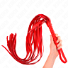 Látky KINK RED SHORT HANDLE LONG TAIL WHIP 70 cm