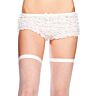 Tanga Leg Avenue Lace Ruffle s volány a krajkou