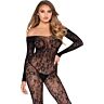 Bodystocking Leg Avenue 89366 s krajkovým vzorem