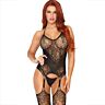 Bodystocking Leg Avenue s krajkou typu halter