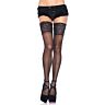 Black Stockings Leg Avenue with Wide Lace