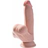 Dildo Loviux RealFeel Oscilující 3D 21,5cm s přísavkou