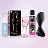 Prémiová anální sada s kolíkem Satisfyer přes aplikaci a skleněným kolíkem