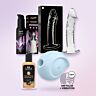 Prémiová sada pro ni se stimulátorem Satisfyer a skleněným dildem