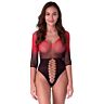 Bodystocking PASSION BS118 se svůdnými detaily