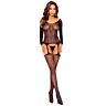 Bodystocking PASSION BS125 s otevřeným rozkrokem