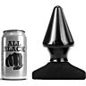Plug anal ALL BLACK 17 cm s kuželovým tvarem