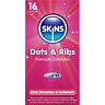 Kondomy Skins Dots & Ribs s nervurami a body