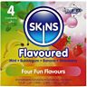 Kondomy SKINS Multi Flavors 4 balení s ovocnými příchutěmi