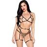 Sada sexy prádla Leg Avenue 89364 s postrojem