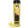Olej Shunga Serenity 240 ml s aroma Monoi pro erotické masáže