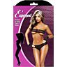 Lencería Exposed Twilight Bikini s rukavicemi L/XL