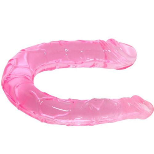Dildo Dvojitý Baile Double Pink | Kompaktní a texturovaný