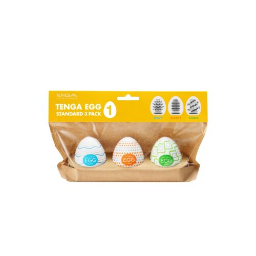 Masturbátor Tenga EGG STANDARD 3 PACK I s texturami