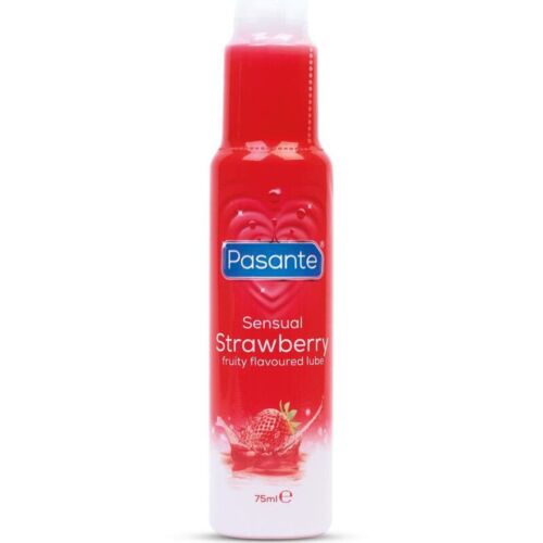 Pasante Jahodový Lubrikant 75ml - Veganský Gel pro Citlivou Pokožku