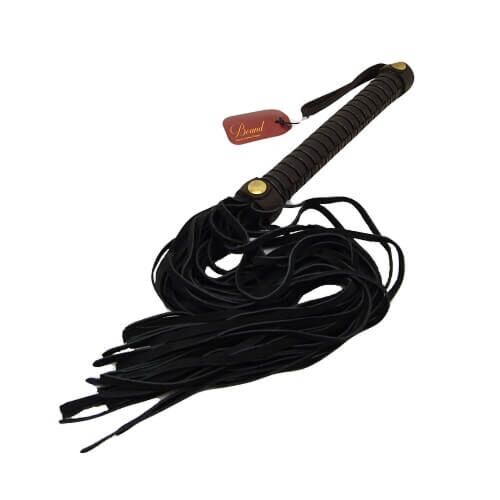 Bičík Bound Nubuck Leather Flogger 70 cm s měkkými prapory