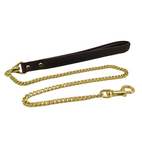 Vodítko Bound Nubuck Leather Leash 108 cm s rotujícím kroužkem