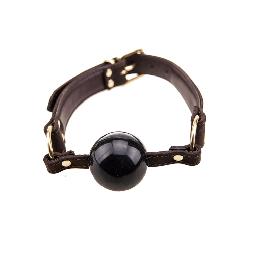 Pouta Bound Nubuck Leather Solid Ball Gag