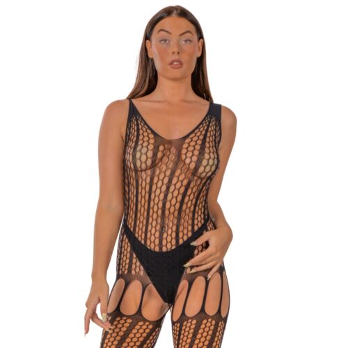 Bodystocking Lace by LJ s faux šněrováním