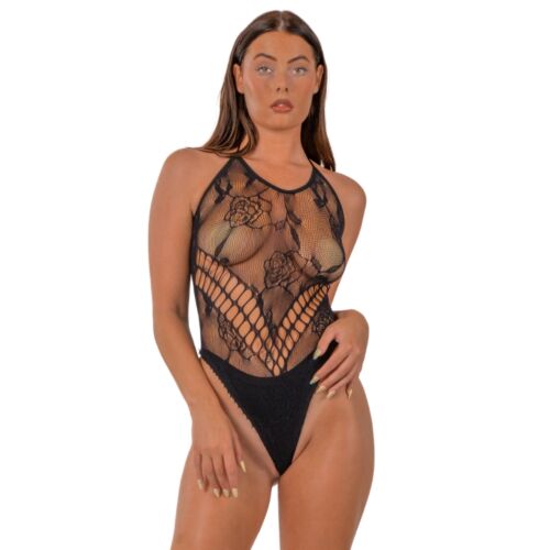Teddy Lace LJ Floral Halter | Nastavitelný krk a tanga