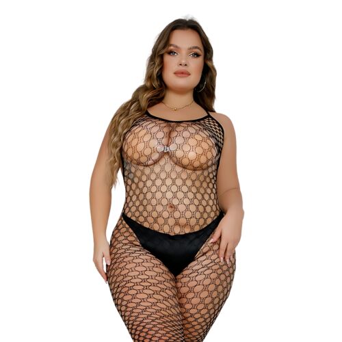 Bodystocking Lace Plus Size Footless | Krajkový design