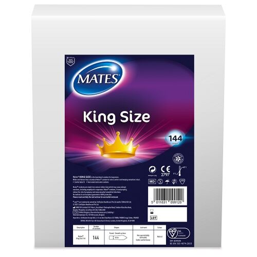 Kondom Mates King Size Širší pro pohodlnější nošení