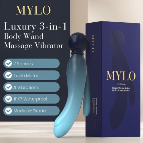 Vibrátor MYLO 3-in-1 Body Wand Massager