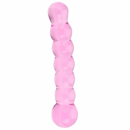 Dildo Spectrum Ribbed Glass 17 cm s vroubky