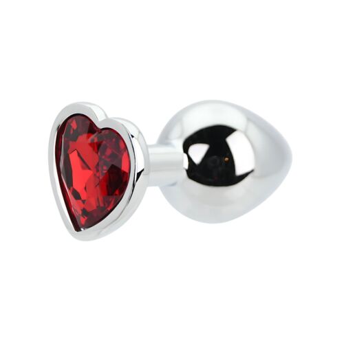 Butt Plug Toosh Heart Shaped Silver