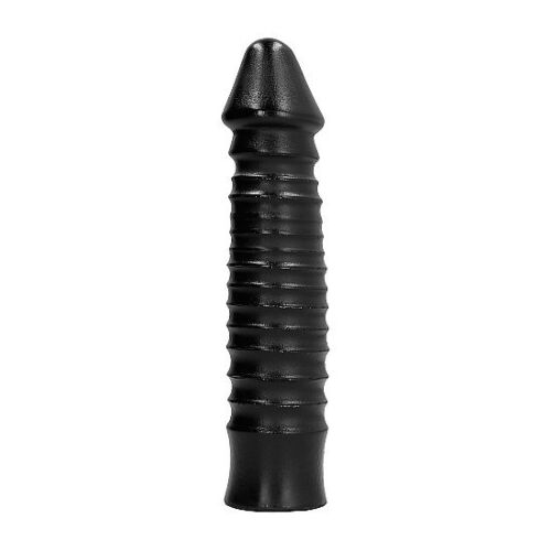 Dildo All Black 26 cm s texturou