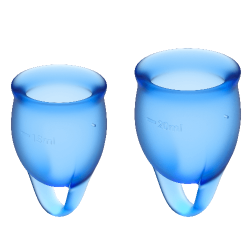 Menstruační kalíšky Satisfyer Feel Confident 15 a 20 ml