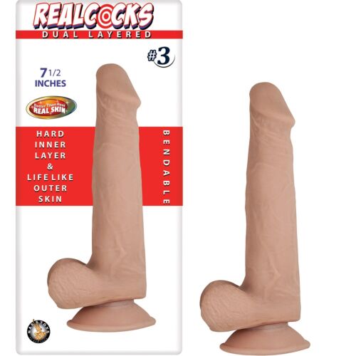 Nasstoys RealCocks Dvojvrstvý Ohebný Dildo