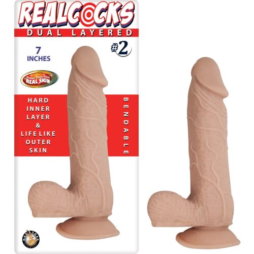 Dildo Nasstoys RealCocks Dual Layer Bendable