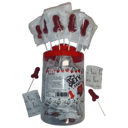 Caramelky Fun Čert Spicy - Bonbóny ve tvaru penisu