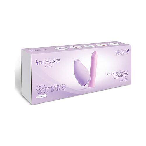 Sada Lovers Kit S Pleasures s succionátorem a vibrační kuličkou