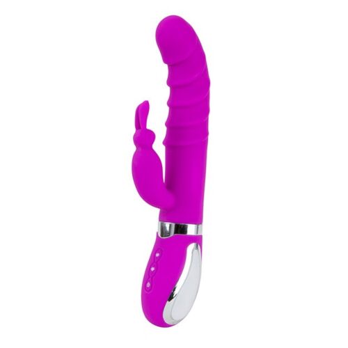 Vibrátor S Pleasures Realistic Fialová s dvojitou stimulací