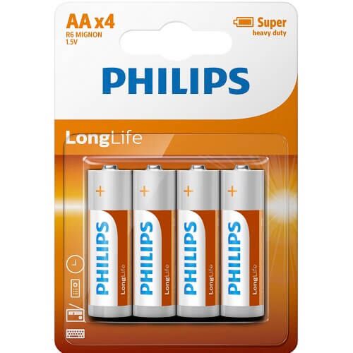 Baterie AA Philips 4 ks