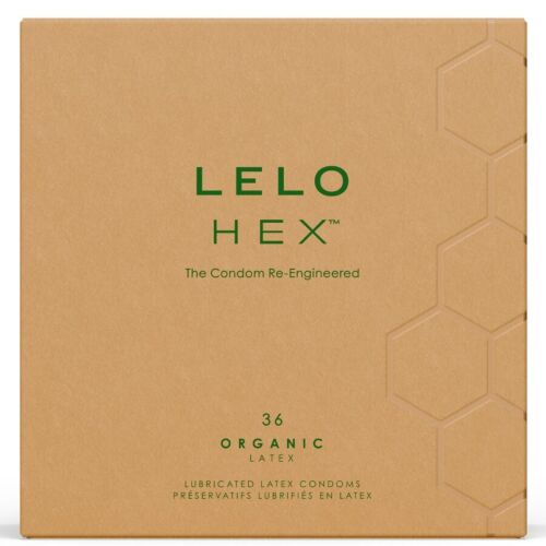 Kondom LELO HEX Organic s orgánským latexem a L-argininem
