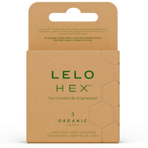 Kondomy LELO HEX Organic - Ochrana a zážitek
