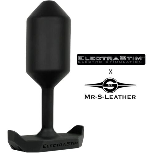 Anální zásuvka ElectraStim MR-S-Leather s elektro stimulací