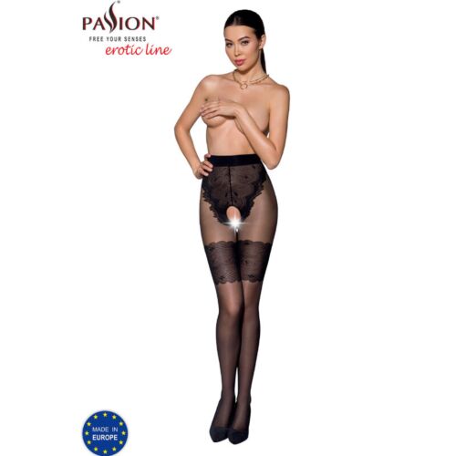 Punčochy Passion Woman TIOPEN 013 s otvorem mezi stehny