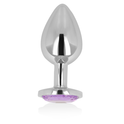 Anální Plug OHMAMA s fialovým krystalem 8 cm