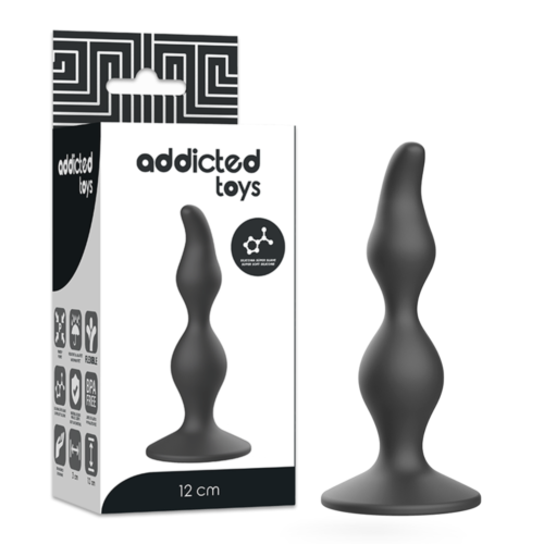 Analní zásuvka Addicted Toys 12 cm s bezpečnostní základnou