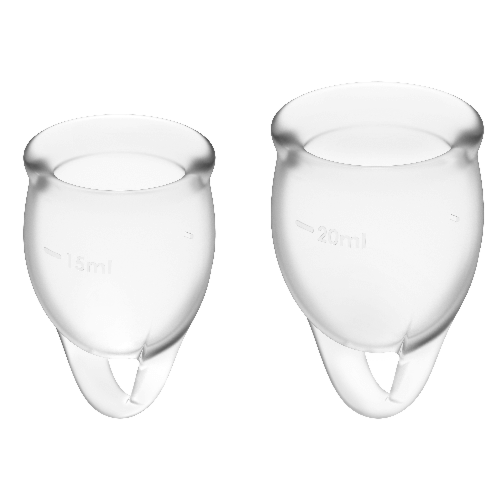 Menstruační kalíšky SATISFYER Feel Confident 15 + 20 ml