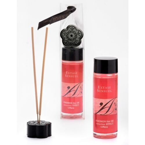 Olej na masáže Extase Sensual s efektem tepla a feromony