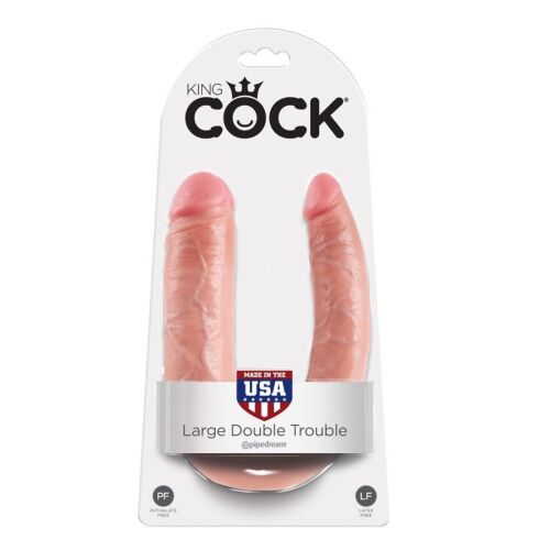 Dildo KING COCK 17.8 cm s realistickým dotykem