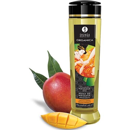 Olej na masáže Shunga Mango 240 ml s přírodním složením
