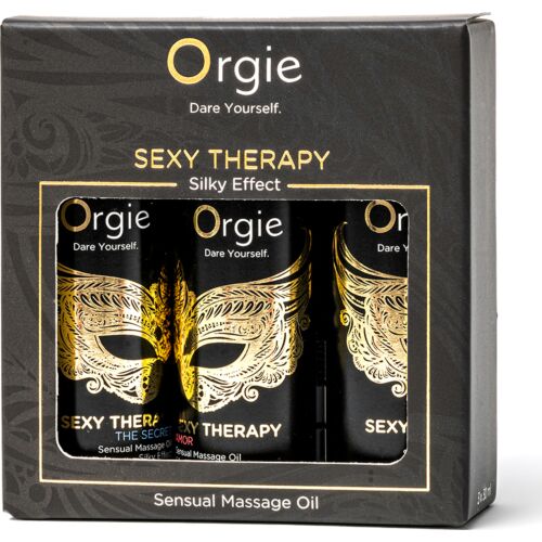 Olej na masáže Orgie Sexy Therapy 3x30ml | Tři vůně pro smyslné masáže